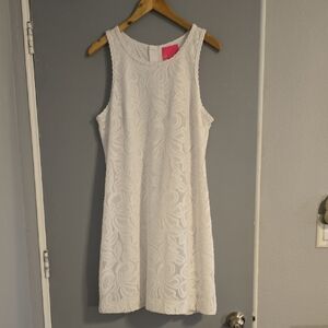 Lilly Pulitzer White Floral Lace Mini Dress